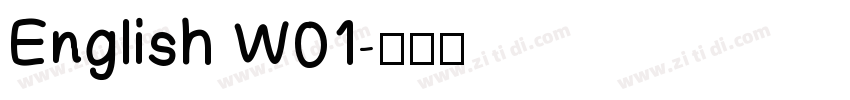 English W01字体转换